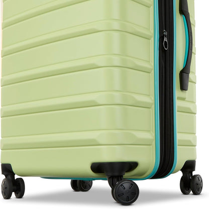 Omni 2 International Carry-On Luggage with 360° Spinner Wheels - Scratch Resistant Hardshell - TSA, Airline-Approved - Expandable Polycarbonate Shell for Lightweight Travel - Rose Gold