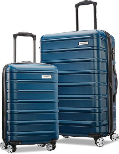 Omni 2 International Carry-On Luggage with 360° Spinner Wheels - Scratch Resistant Hardshell - TSA, Airline-Approved - Expandable Polycarbonate Shell for Lightweight Travel - Rose Gold