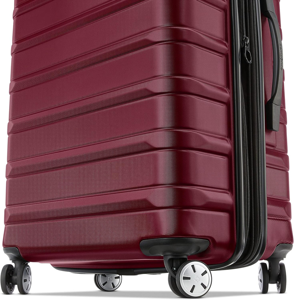 Omni 2 International Carry-On Luggage with 360° Spinner Wheels - Scratch Resistant Hardshell - TSA, Airline-Approved - Expandable Polycarbonate Shell for Lightweight Travel - Rose Gold