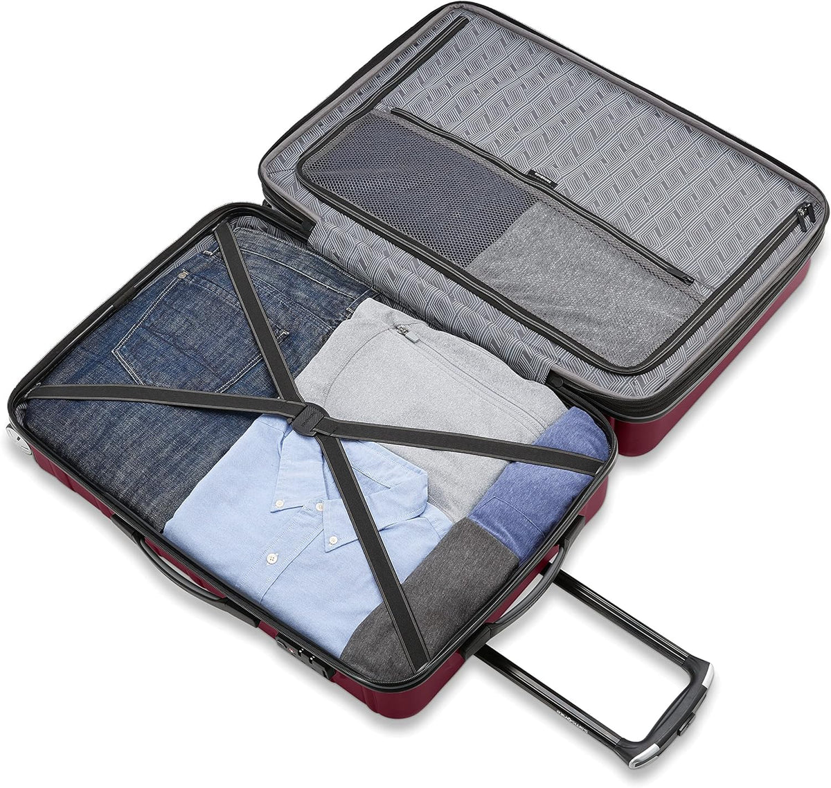 Omni 2 International Carry-On Luggage with 360° Spinner Wheels - Scratch Resistant Hardshell - TSA, Airline-Approved - Expandable Polycarbonate Shell for Lightweight Travel - Rose Gold