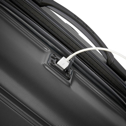 Omni 2 International Carry-On Luggage with 360° Spinner Wheels - Scratch Resistant Hardshell - TSA, Airline-Approved - Expandable Polycarbonate Shell for Lightweight Travel - Rose Gold