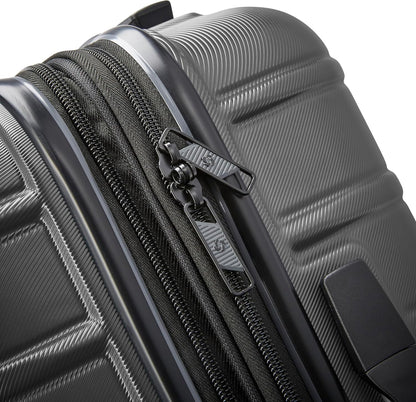 Omni 2 International Carry-On Luggage with 360° Spinner Wheels - Scratch Resistant Hardshell - TSA, Airline-Approved - Expandable Polycarbonate Shell for Lightweight Travel - Rose Gold