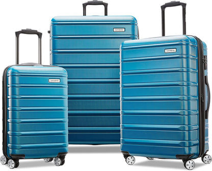 Omni 2 International Carry-On Luggage with 360° Spinner Wheels - Scratch Resistant Hardshell - TSA, Airline-Approved - Expandable Polycarbonate Shell for Lightweight Travel - Rose Gold