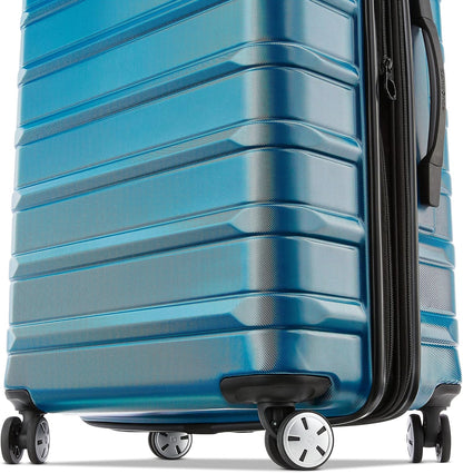 Omni 2 International Carry-On Luggage with 360° Spinner Wheels - Scratch Resistant Hardshell - TSA, Airline-Approved - Expandable Polycarbonate Shell for Lightweight Travel - Rose Gold