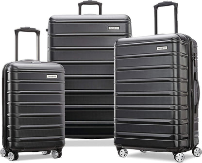 Omni 2 International Carry-On Luggage with 360° Spinner Wheels - Scratch Resistant Hardshell - TSA, Airline-Approved - Expandable Polycarbonate Shell for Lightweight Travel - Rose Gold