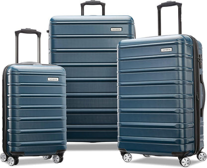 Omni 2 International Carry-On Luggage with 360° Spinner Wheels - Scratch Resistant Hardshell - TSA, Airline-Approved - Expandable Polycarbonate Shell for Lightweight Travel - Rose Gold