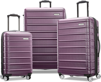 Omni 2 International Carry-On Luggage with 360° Spinner Wheels - Scratch Resistant Hardshell - TSA, Airline-Approved - Expandable Polycarbonate Shell for Lightweight Travel - Rose Gold