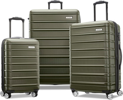 Omni 2 International Carry-On Luggage with 360° Spinner Wheels - Scratch Resistant Hardshell - TSA, Airline-Approved - Expandable Polycarbonate Shell for Lightweight Travel - Rose Gold