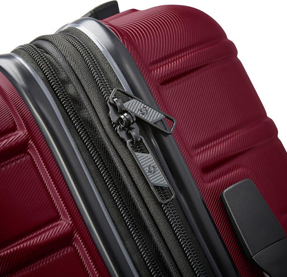 Omni 2 International Carry-On Luggage with 360° Spinner Wheels - Scratch Resistant Hardshell - TSA, Airline-Approved - Expandable Polycarbonate Shell for Lightweight Travel - Rose Gold