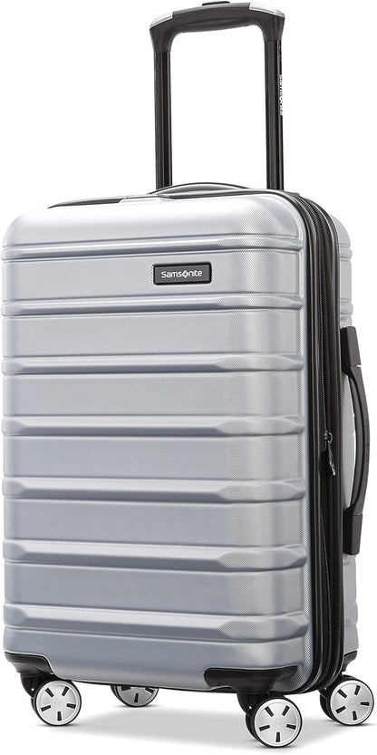 Omni 2 International Carry-On Luggage with 360° Spinner Wheels - Scratch Resistant Hardshell - TSA, Airline-Approved - Expandable Polycarbonate Shell for Lightweight Travel - Rose Gold