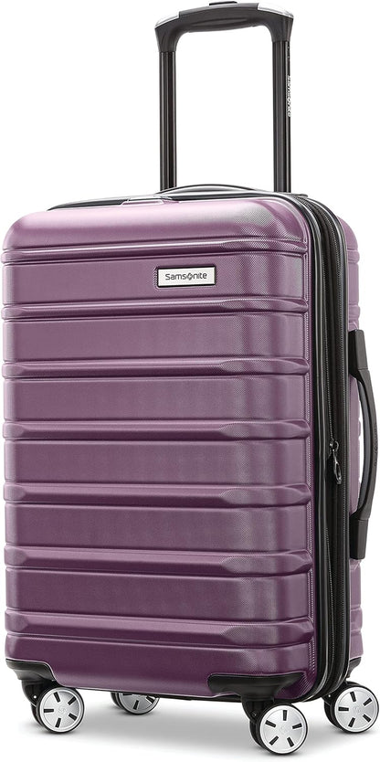 Omni 2 International Carry-On Luggage with 360° Spinner Wheels - Scratch Resistant Hardshell - TSA, Airline-Approved - Expandable Polycarbonate Shell for Lightweight Travel - Rose Gold