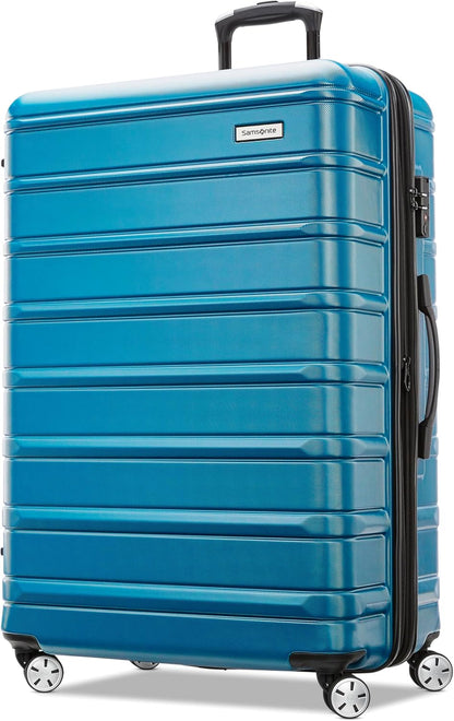 Omni 2 International Carry-On Luggage with 360° Spinner Wheels - Scratch Resistant Hardshell - TSA, Airline-Approved - Expandable Polycarbonate Shell for Lightweight Travel - Rose Gold