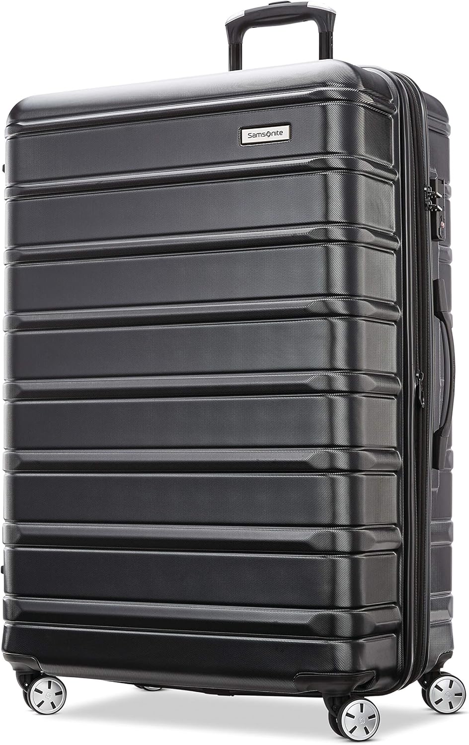 Omni 2 International Carry-On Luggage with 360° Spinner Wheels - Scratch Resistant Hardshell - TSA, Airline-Approved - Expandable Polycarbonate Shell for Lightweight Travel - Rose Gold