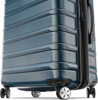 Omni 2 International Carry-On Luggage with 360° Spinner Wheels - Scratch Resistant Hardshell - TSA, Airline-Approved - Expandable Polycarbonate Shell for Lightweight Travel - Rose Gold
