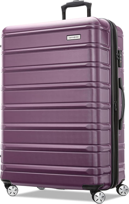 Omni 2 International Carry-On Luggage with 360° Spinner Wheels - Scratch Resistant Hardshell - TSA, Airline-Approved - Expandable Polycarbonate Shell for Lightweight Travel - Rose Gold
