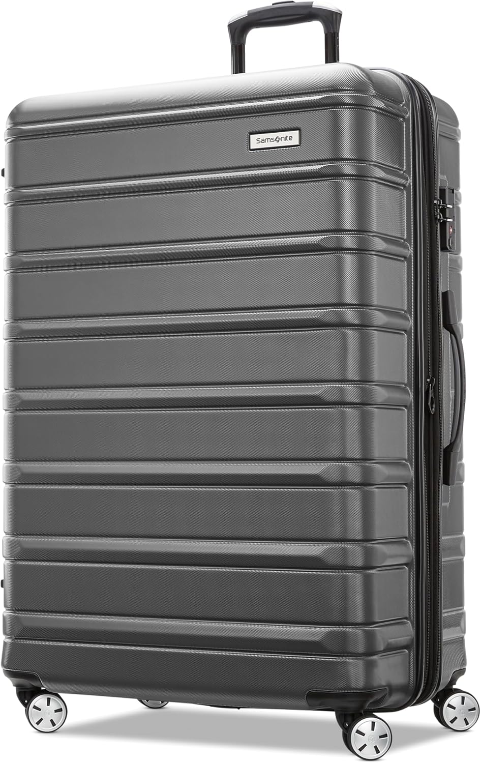 Omni 2 International Carry-On Luggage with 360° Spinner Wheels - Scratch Resistant Hardshell - TSA, Airline-Approved - Expandable Polycarbonate Shell for Lightweight Travel - Rose Gold