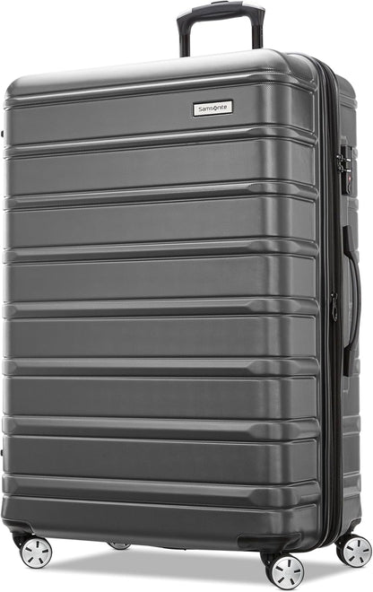 Omni 2 International Carry-On Luggage with 360° Spinner Wheels - Scratch Resistant Hardshell - TSA, Airline-Approved - Expandable Polycarbonate Shell for Lightweight Travel - Rose Gold