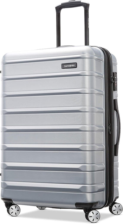 Omni 2 International Carry-On Luggage with 360° Spinner Wheels - Scratch Resistant Hardshell - TSA, Airline-Approved - Expandable Polycarbonate Shell for Lightweight Travel - Rose Gold
