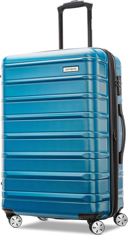 Omni 2 International Carry-On Luggage with 360° Spinner Wheels - Scratch Resistant Hardshell - TSA, Airline-Approved - Expandable Polycarbonate Shell for Lightweight Travel - Rose Gold