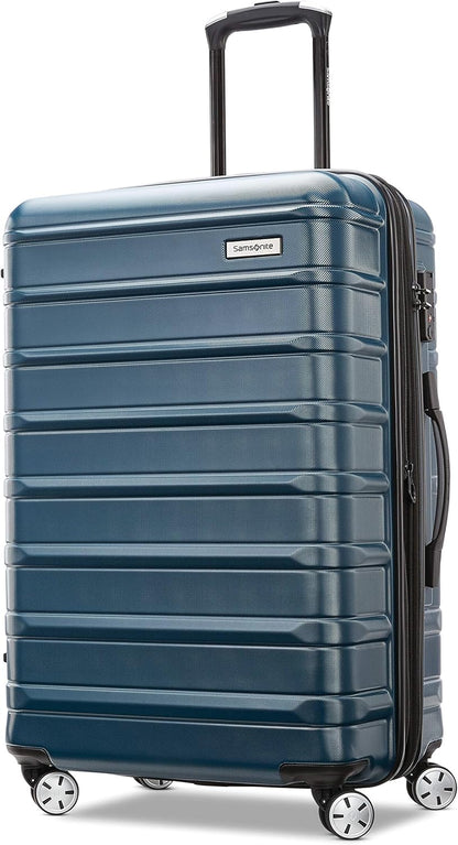 Omni 2 International Carry-On Luggage with 360° Spinner Wheels - Scratch Resistant Hardshell - TSA, Airline-Approved - Expandable Polycarbonate Shell for Lightweight Travel - Rose Gold