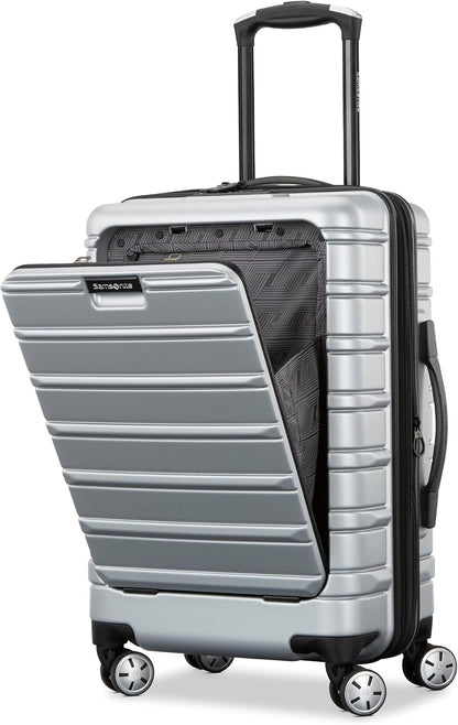 Omni 2 International Carry-On Luggage with 360° Spinner Wheels - Scratch Resistant Hardshell - TSA, Airline-Approved - Expandable Polycarbonate Shell for Lightweight Travel - Rose Gold