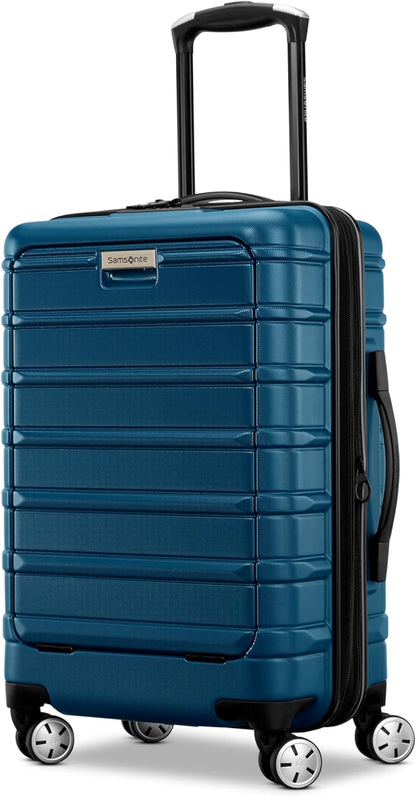 Omni 2 International Carry-On Luggage with 360° Spinner Wheels - Scratch Resistant Hardshell - TSA, Airline-Approved - Expandable Polycarbonate Shell for Lightweight Travel - Rose Gold