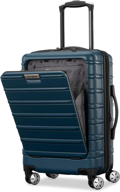 Omni 2 International Carry-On Luggage with 360° Spinner Wheels - Scratch Resistant Hardshell - TSA, Airline-Approved - Expandable Polycarbonate Shell for Lightweight Travel - Rose Gold