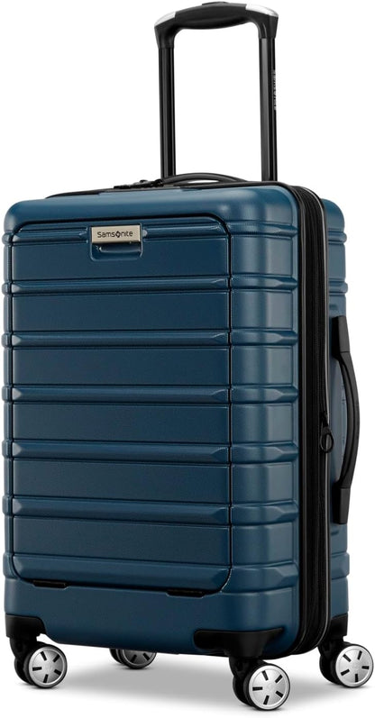 Omni 2 International Carry-On Luggage with 360° Spinner Wheels - Scratch Resistant Hardshell - TSA, Airline-Approved - Expandable Polycarbonate Shell for Lightweight Travel - Rose Gold