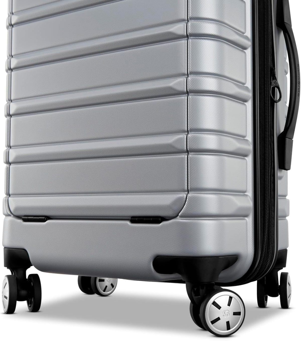Omni 2 International Carry-On Luggage with 360° Spinner Wheels - Scratch Resistant Hardshell - TSA, Airline-Approved - Expandable Polycarbonate Shell for Lightweight Travel - Rose Gold