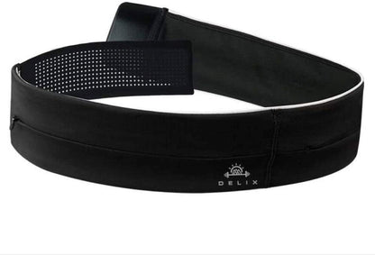 Adjustable 3 Pocket Lightweight Running Belt with Zipper for Women and Men from 24" to 38" Waist for Cell Phone, Money | Anti-Theft Travel Waist Bag