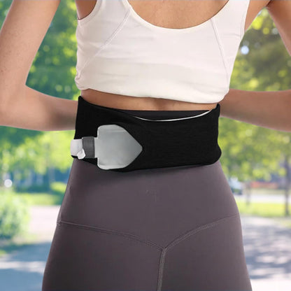 Adjustable 3 Pocket Lightweight Running Belt with Zipper for Women and Men from 24" to 38" Waist for Cell Phone, Money | Anti-Theft Travel Waist Bag