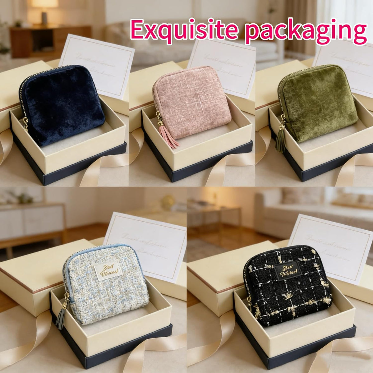 2026 New Travel Jewelry Case Portable Organizer(For Rings, Bracelets, Bangles) Small Jewelry Bags,Travel Jewelry Organizer,Gift For Mother's Day (light pink)