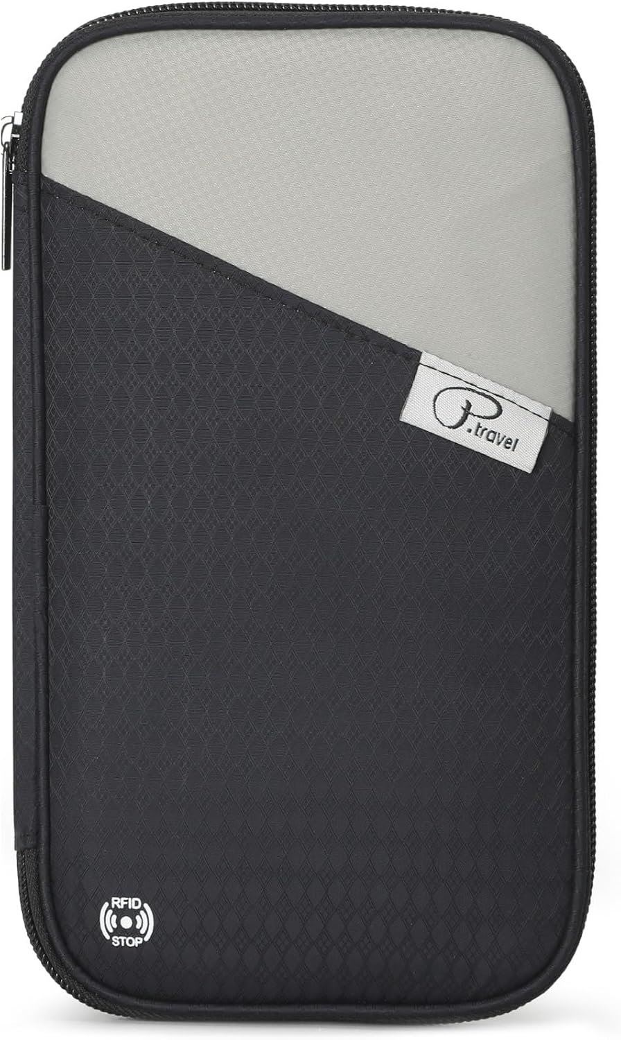 RFID Travel Passport Wallet, Family Passport Holder, Trip Document Organizer P.Travel Series