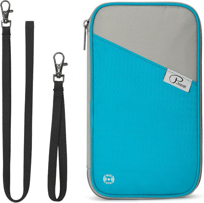 RFID Travel Passport Wallet, Family Passport Holder, Trip Document Organizer P.Travel Series