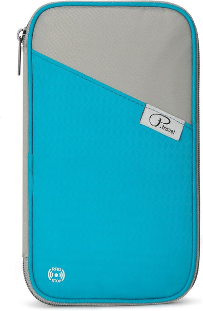 RFID Travel Passport Wallet, Family Passport Holder, Trip Document Organizer P.Travel Series