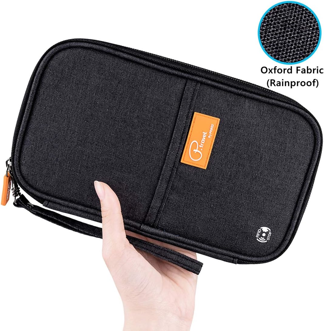 RFID Travel Passport Wallet, Family Passport Holder, Trip Document Organizer P.Travel Series