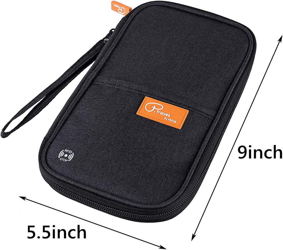 RFID Travel Passport Wallet, Family Passport Holder, Trip Document Organizer P.Travel Series