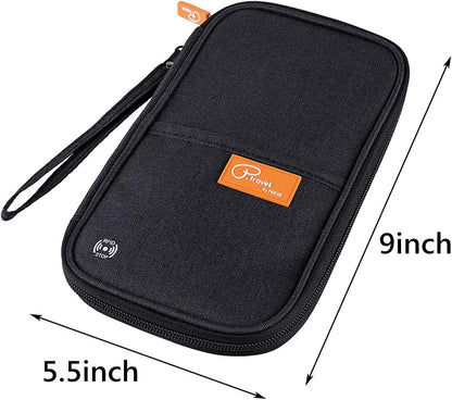 RFID Travel Passport Wallet, Family Passport Holder, Trip Document Organizer P.Travel Series