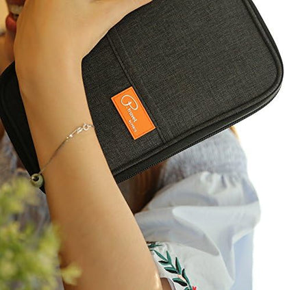RFID Travel Passport Wallet, Family Passport Holder, Trip Document Organizer P.Travel Series