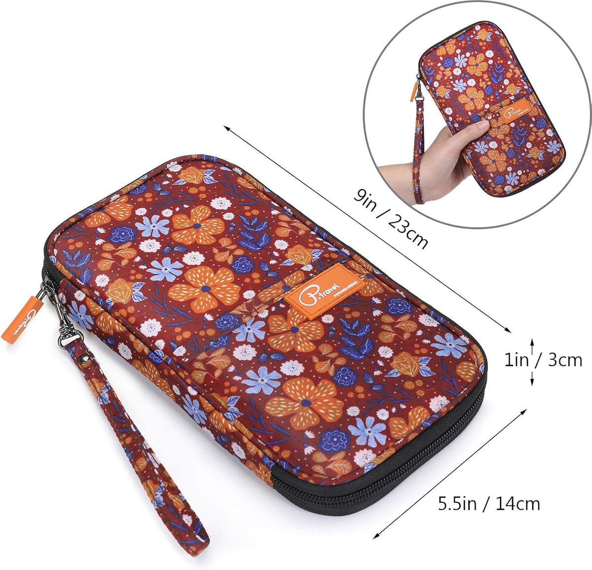RFID Travel Passport Wallet, Family Passport Holder, Trip Document Organizer P.Travel Series