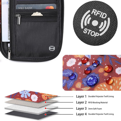RFID Travel Passport Wallet, Family Passport Holder, Trip Document Organizer P.Travel Series