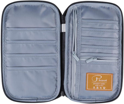 RFID Travel Passport Wallet, Family Passport Holder, Trip Document Organizer P.Travel Series