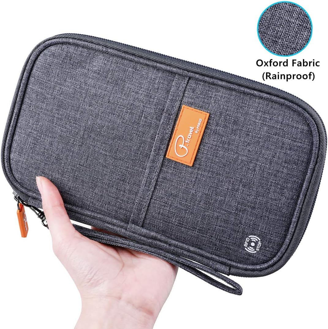 RFID Travel Passport Wallet, Family Passport Holder, Trip Document Organizer P.Travel Series