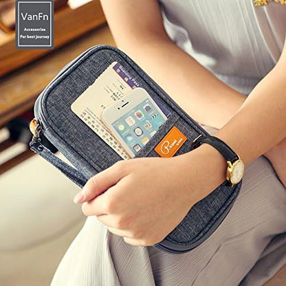 RFID Travel Passport Wallet, Family Passport Holder, Trip Document Organizer P.Travel Series