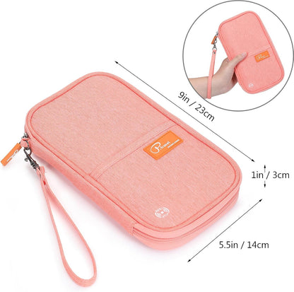 RFID Travel Passport Wallet, Family Passport Holder, Trip Document Organizer P.Travel Series