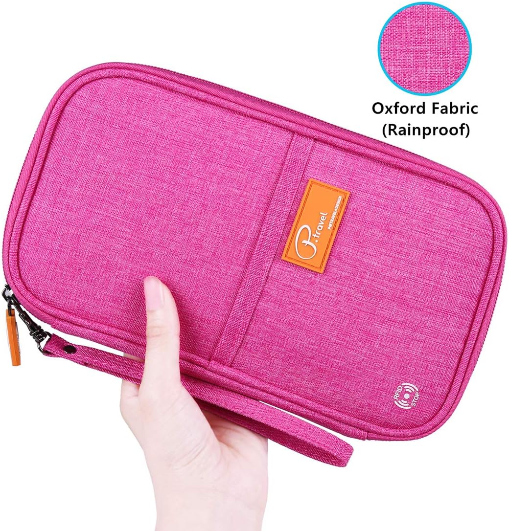 RFID Travel Passport Wallet, Family Passport Holder, Trip Document Organizer P.Travel Series