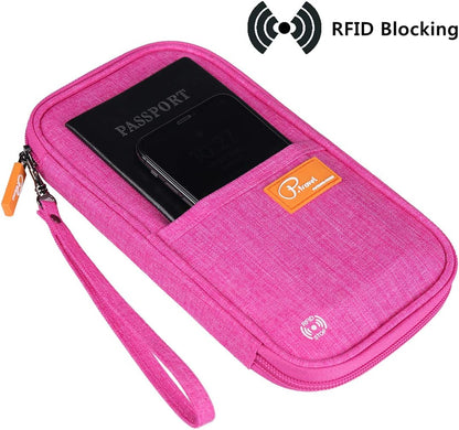 RFID Travel Passport Wallet, Family Passport Holder, Trip Document Organizer P.Travel Series