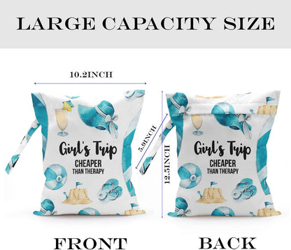 Wet Bag, Wet Dry Bag, Wet Bag for Swimsuit, Travel, Beach, Pool, Diapers, Dirty Yoga Gym Clothes, Toiletries, Makeup Bag, Waterproof Reusable Cute Beach Bag Bee Flower Decor, 2 Pcs Set.