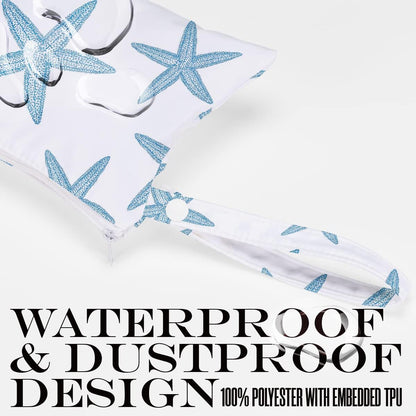 Wet Bag, Wet Dry Bag, Wet Bag for Swimsuit, Travel, Beach, Pool, Diapers, Dirty Yoga Gym Clothes, Toiletries, Makeup Bag, Waterproof Reusable Cute Beach Bag Bee Flower Decor, 2 Pcs Set.