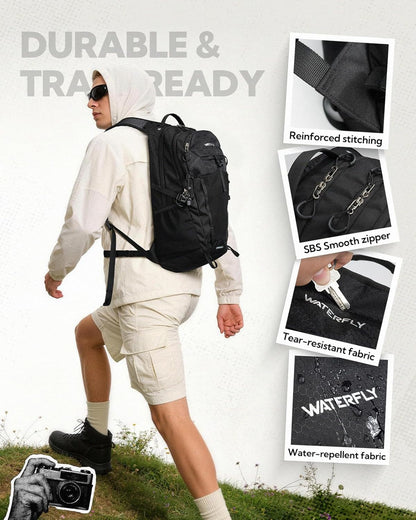 Small Lightweight Hiking Backpack: 20L Outdoor Daypack with Phone Pocket, Hydration Compatible, Breathable Backpanel, Multi-Compartment for Camping Trekking Travel Women Men